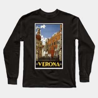 Verona vintage city graphic Long Sleeve T-Shirt